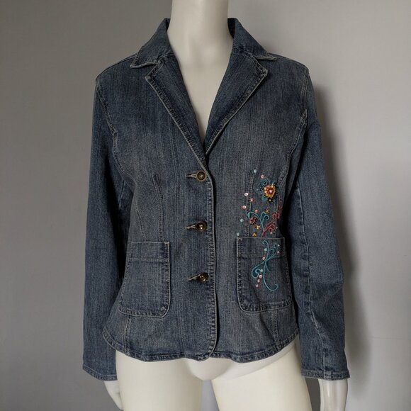 Cleo woman's jean jacket - Picture 1 of 7